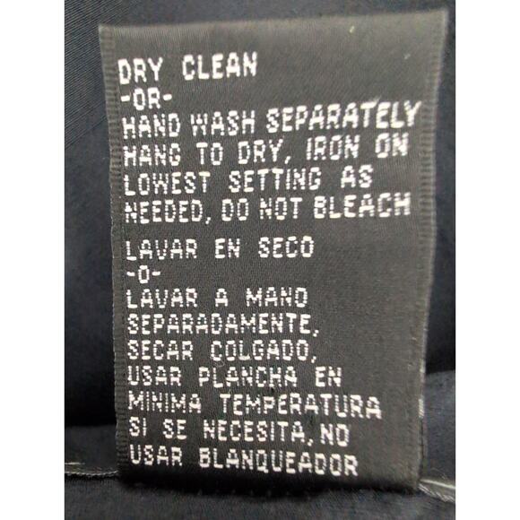 Silk Embroidered Sheath Dress 10 Old Money Preppy Classic Minimalist Rosette - Picture 5 of 5